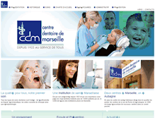 Tablet Screenshot of centre-dentaire-marseille.fr